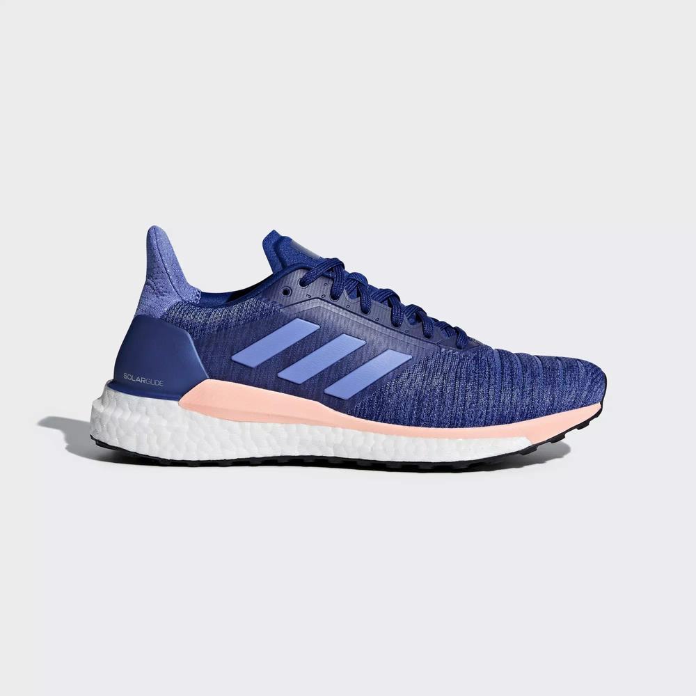 Adidas Solar Glide Tenis Para Correr Azules Para Mujer (MX-95977)